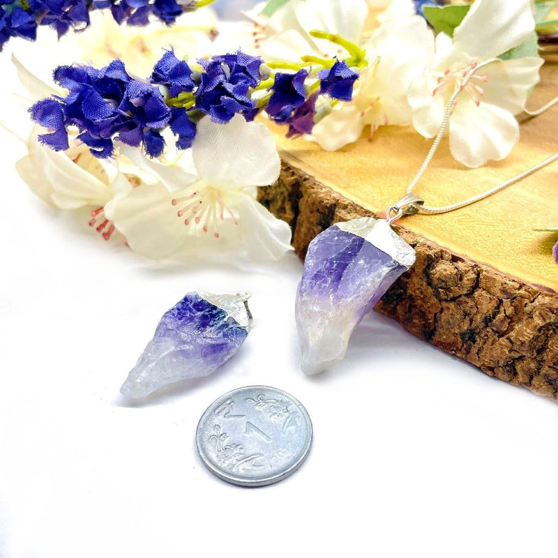 Amethyst Natural Shaped Pendants (Intuition)