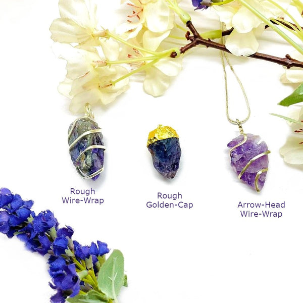 Amethyst Natural Shaped Pendants (Intuition)