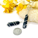 Wire-Wrap Double-Point Pendant