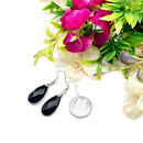 Black Tourmaline Earrings (Protection & Grounding)