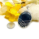 Black Tourmaline Cabochon Pendants (Grounding)