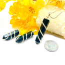 Black Tourmaline Pencil Pendants (Protection & Clearing)