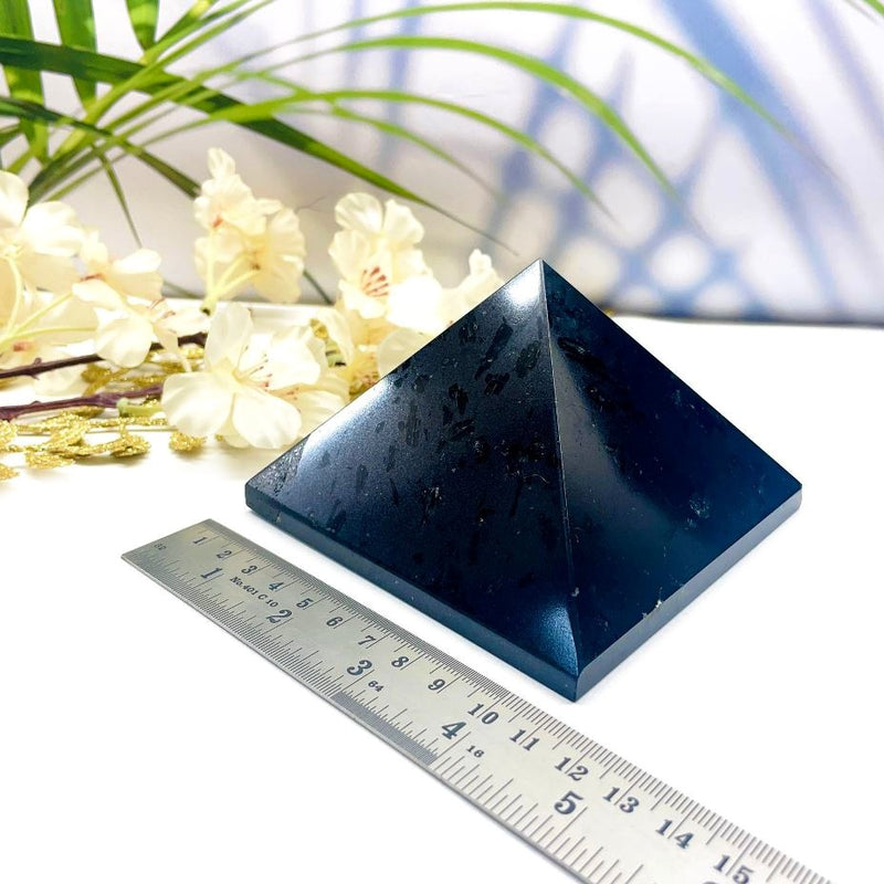 Black Tourmaline Pyramid (Protection & Grounding)