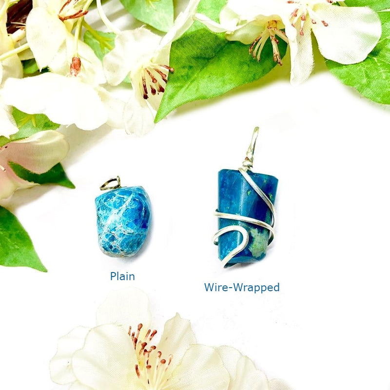 Blue Apatite Pendants (Public Speaking & Psychic Gifts)