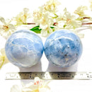 Blue Calcite Sphere (Memory & Communication)