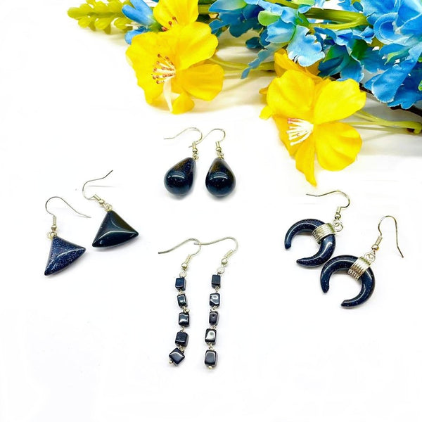 blue sandstone earrings