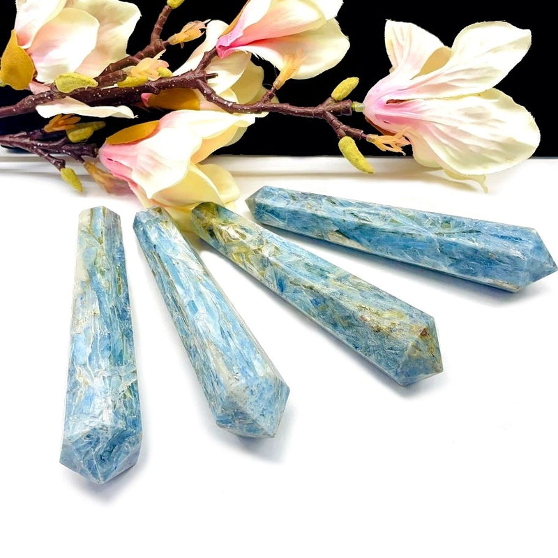 Blue Kyanite Polished Double-Point Wands