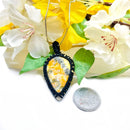 Bumble Bee Jasper Cabochon Pendants (Change & Optimism)