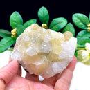 Butterscotch Fluorite on Quartz (Intellect & Creativity)