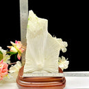 Cinnabar on Matrix Free-Form on a Stand (Removing Obstacles & Wealth)