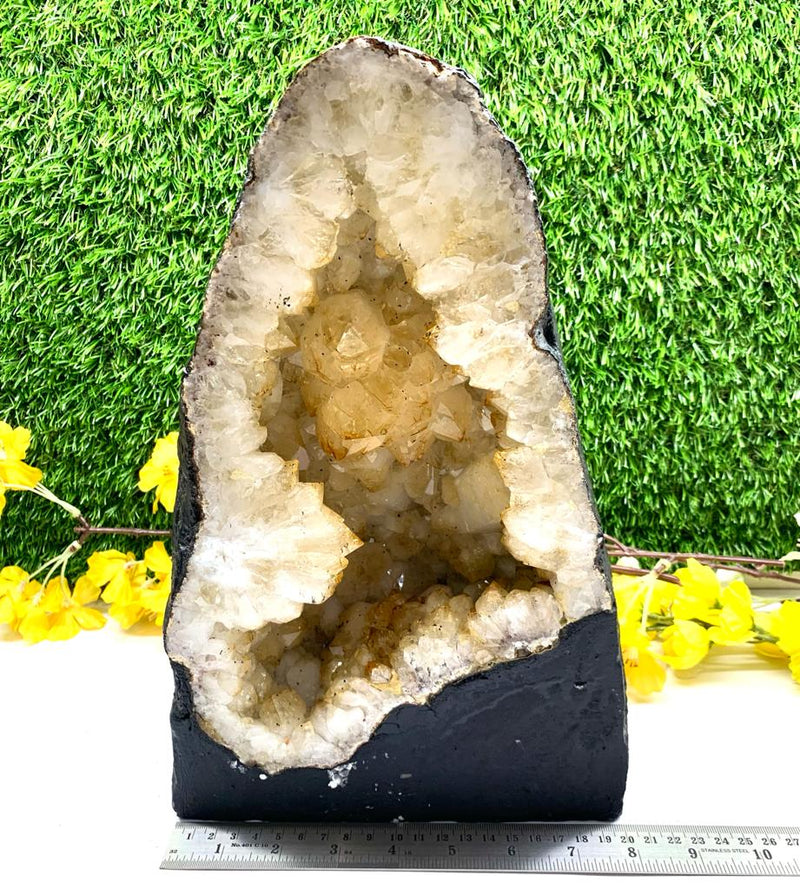 Citrine Geodes/ Cathedrals AA Quality (Career Growth)