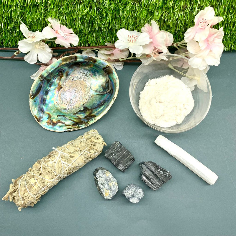 Miracle Cleansing Kit (Energy cleansing for Space, Aura, Crystals, Jewelry)