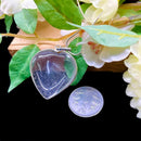 Clear Quartz Heart Pendants (Energy Amplification)