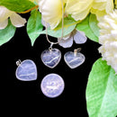 Clear Quartz Heart Pendants (Energy Amplification)