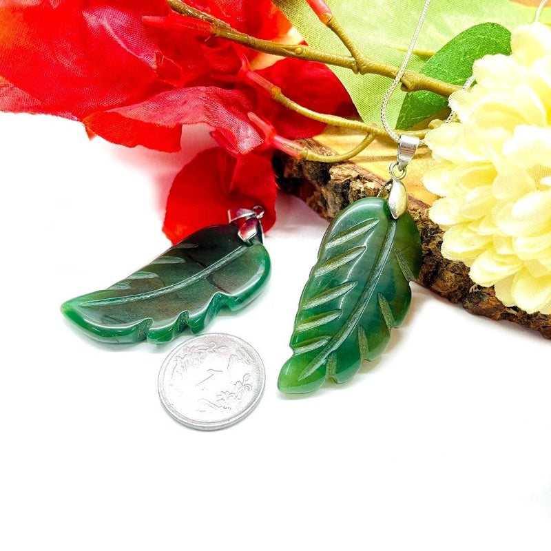 Dark Green Aventurine Assorted Pendants (Opportunity & Growth)