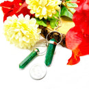 Dark Green Aventurine Pencil Pendants (Abundance & Growth)