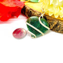 Dark Green Aventurine Assorted Pendants (Opportunity & Growth)