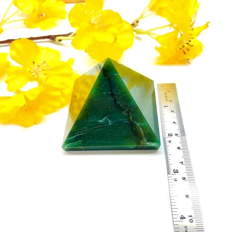Dark Green Aventurine Pyramid (Growth & Opportunities)