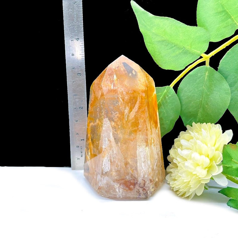 Golden Healer/Hematoid Quartz Towers (Prosperity & Well-Being)