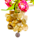 Golden Rutile Quartz Tumble (Psychic Communication and Protection)