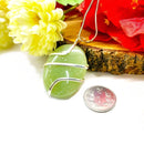 Green Aventurine Cabochon Pendants (Abundance & Luck)