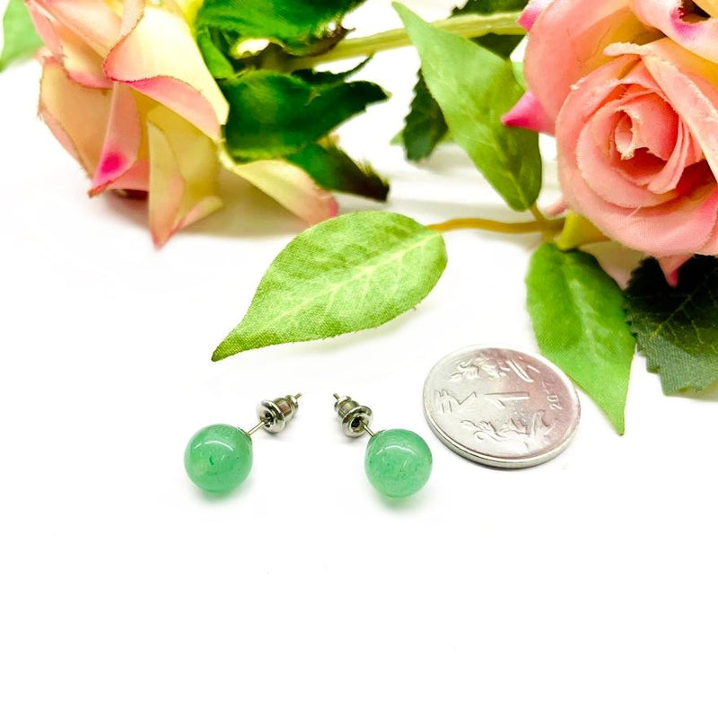 Green Aventurine Earrings (Luck & Abundance)