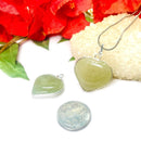 Green Aventurine Heart shaped Pendants (Luck & Love)