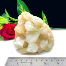 Green Fluorapophyllite on Stilbite Clusters (Forgiveness & Love)