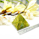 Green Unakite Pyramid (Healing & Regeneration)