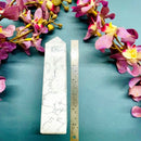 Howlite Thick Obelisk 4-Sided Tower (Peace and Calm)