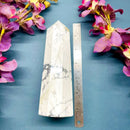 Howlite Thick Octagonal Tower (Peace and Patience)