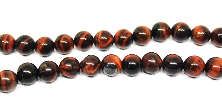 Red Tiger Eye  Round 108 + 1=109 Beads Stone Jaap Mala (Release Fears)