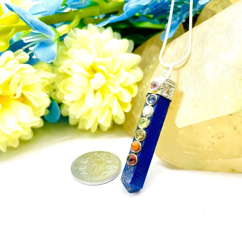 Lapis Lazuli Pencil Pendants (Communicating our Truth)