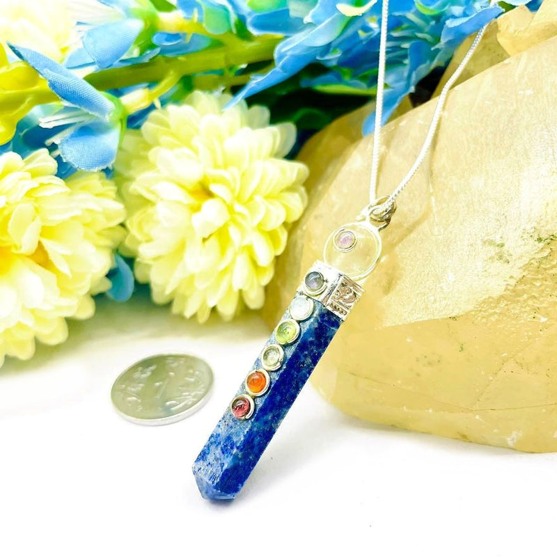 Lapis Lazuli Pencil Pendants (Communicating our Truth)