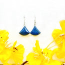 Lapis Lazuli Triangle Shape Earrings