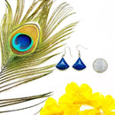 Lapis Lazuli Triangle Shape Earrings