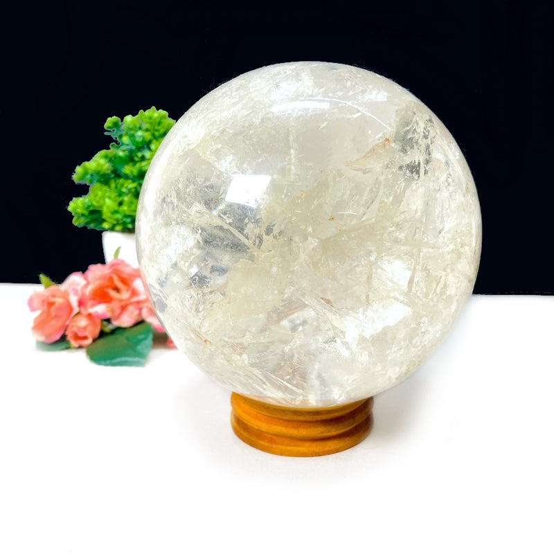 Large Clear Quartz Spheres from Brazil (Scrying & Meditation)