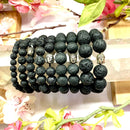 Lava Round Bead Bracelet
