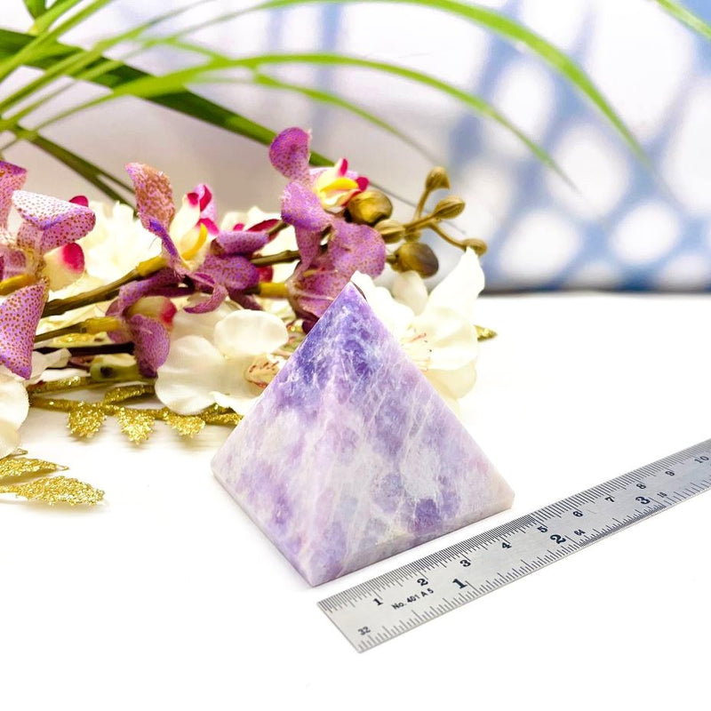 Lilac Lepidolite Pyramid (Emotional Balance & Joy)