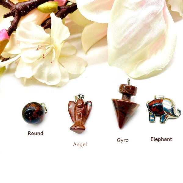 Mahogany Obsidian Pendants - Goddess Series (Grounding)