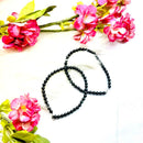 Black Obsidian Round Bead Anklet