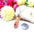 Orange Aventurine Pencil Pendants