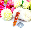 Orange Aventurine Pencil Pendants