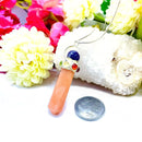 Orange Aventurine Pencil Pendants