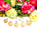 Orange Aventurine Heart Shaped Pendants