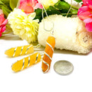 Orange Aventurine Pencil Pendants