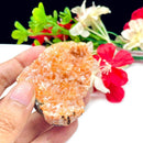 Orange Calcite Cluster on Matrix AAA (Passion & Detox)