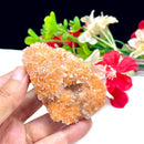 Orange Calcite Cluster on Matrix AAA (Passion & Detox)