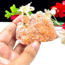 Orange Calcite Cluster on Matrix AAA (Passion & Detox)