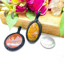 Crazy Lace Agate Pendants (Laughter & Warmth)